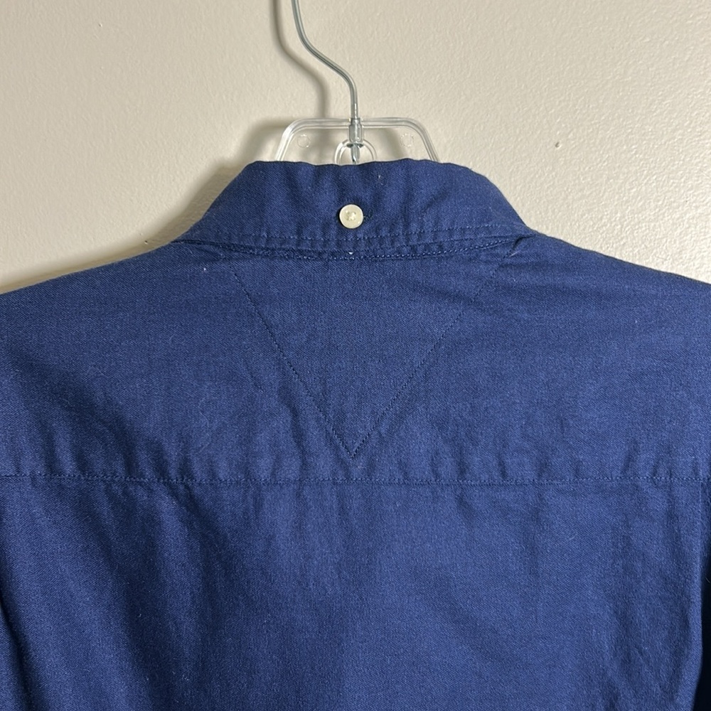 NWT Tommy Hilfiger Shirt Mens Small Blue Floral Button Down Long Sleeve Casual - Picture 9 of 10